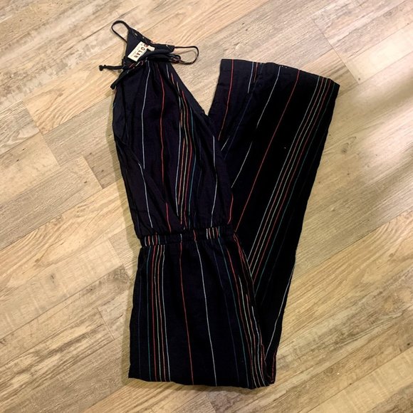 Anthropologie Dolan Halter Striped Jumpsuit - Picture 4 of 6